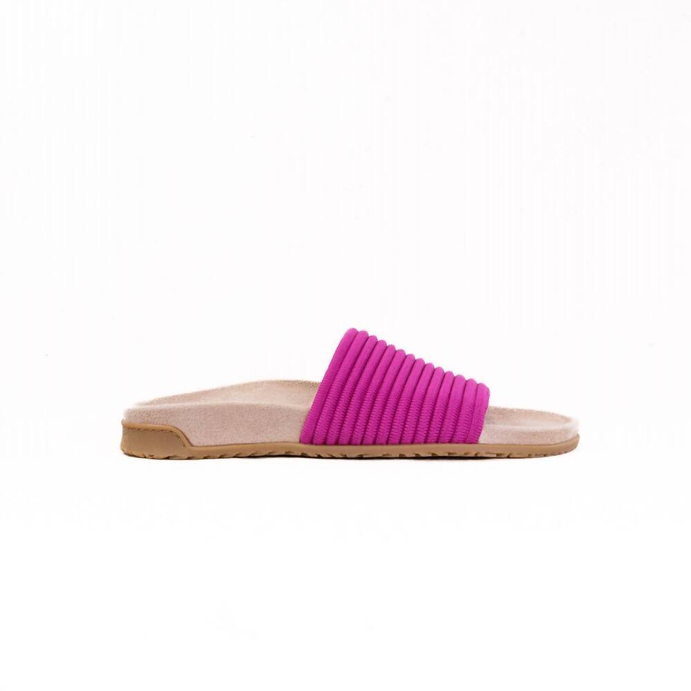 NEW VIONIC women's evie knit slide sandal in dark rose violet